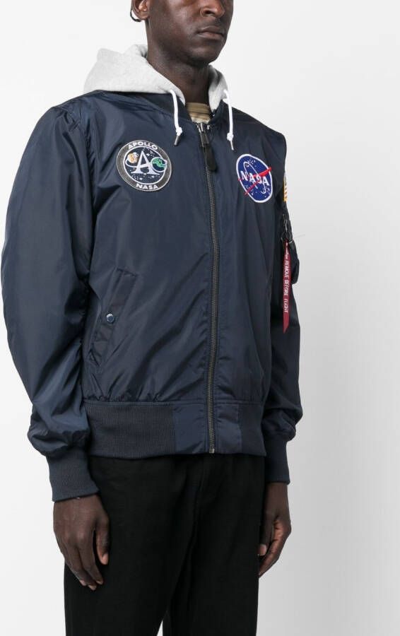 Alpha Industries Jack met rits Blauw