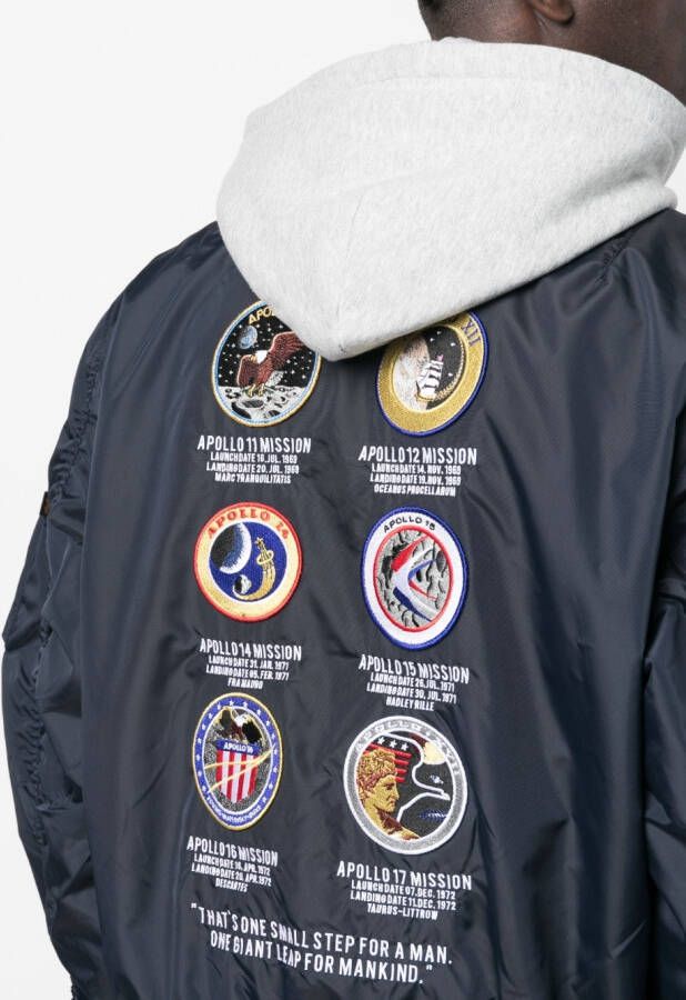 Alpha Industries Jack met rits Blauw