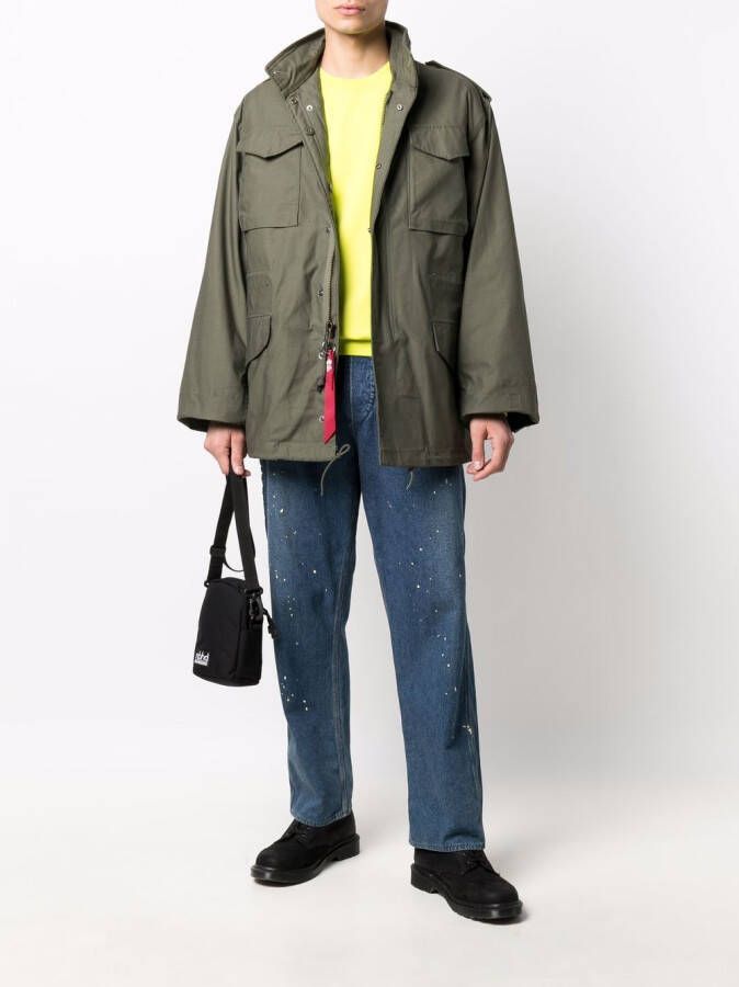 Alpha Industries Jas met afneembare capuchon Groen
