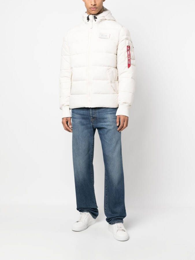 Alpha Industries Jack met logopatch Wit