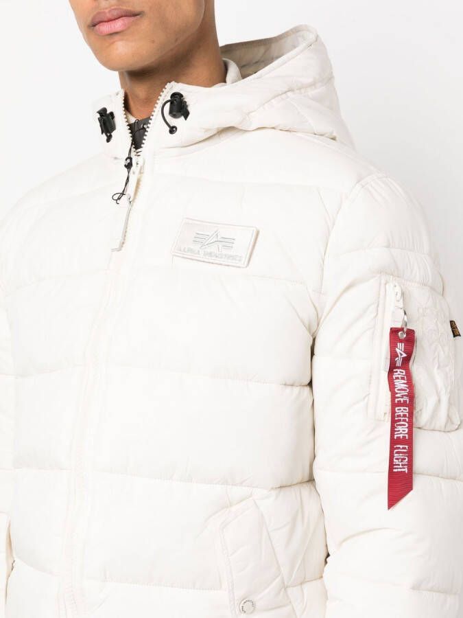 Alpha Industries Jack met logopatch Wit