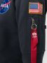 Alpha Industries NASA hoodie Blauw - Thumbnail 5
