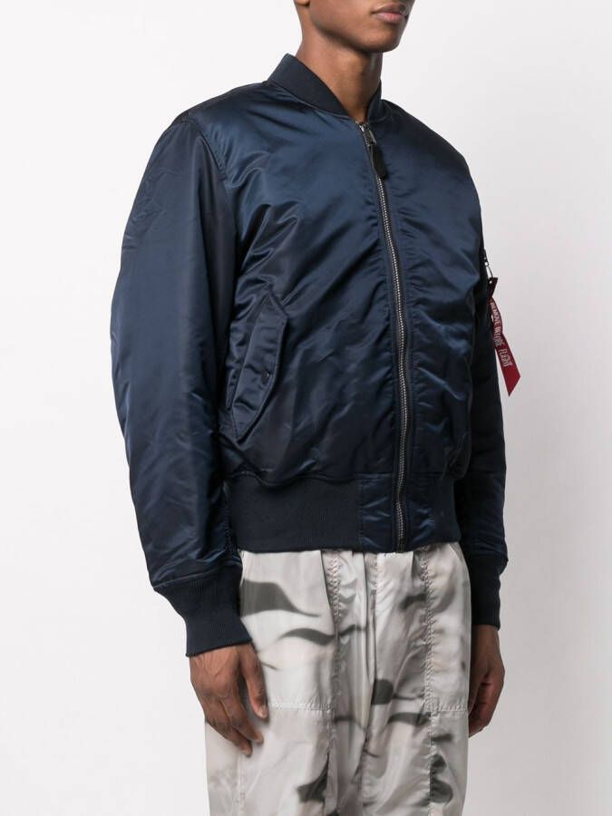 Alpha Industries Omkeerbaar bomberjack Blauw