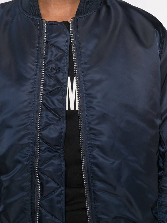 Alpha Industries Omkeerbaar bomberjack Blauw