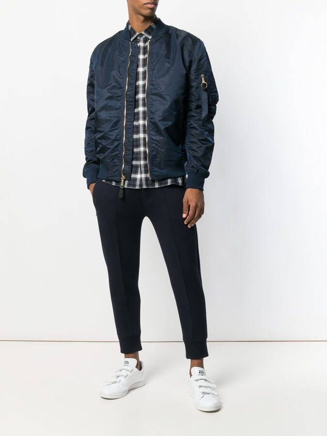 Alpha Industries oversized bomber jacket Blauw