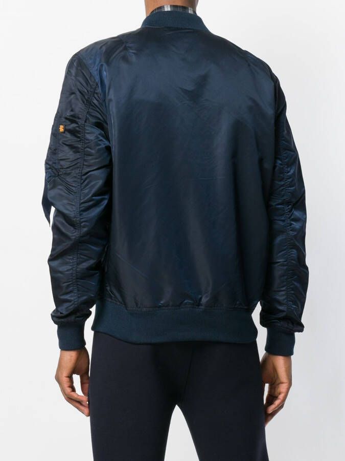 Alpha Industries oversized bomber jacket Blauw