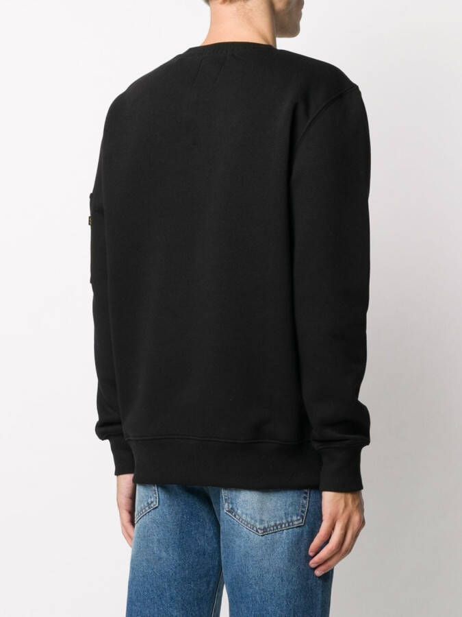 Alpha Industries Reflecterende sweater Zwart