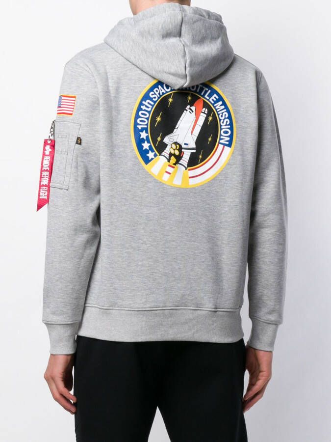 Alpha Industries Space Shuttle hoodie Grijs