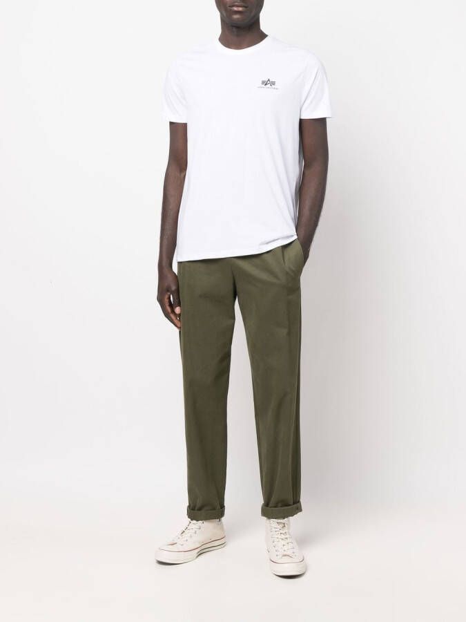 Alpha Industries T-shirt met logoprint Wit
