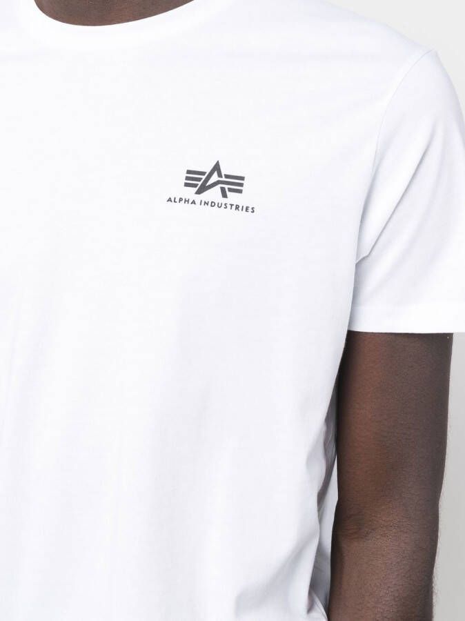 Alpha Industries T-shirt met logoprint Wit