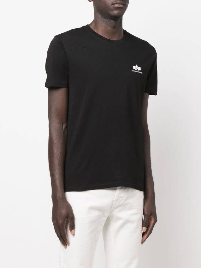 Alpha Industries T-shirt met logoprint Zwart