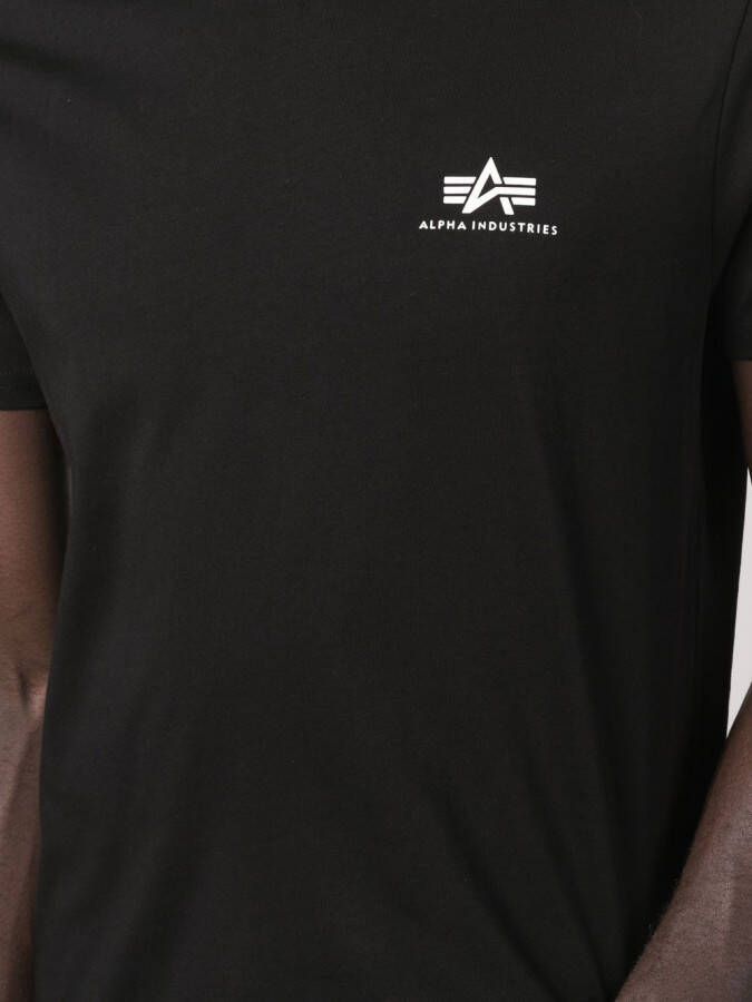 Alpha Industries T-shirt met logoprint Zwart
