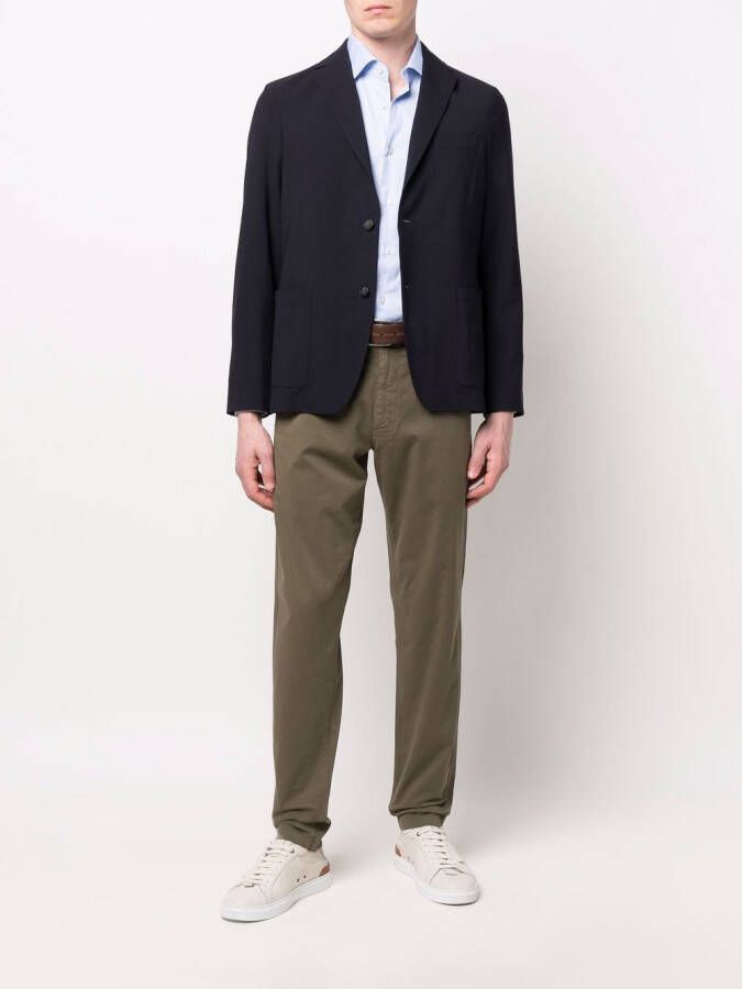 Altea Blazer met enkele rij knopen Blauw