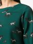 Altea Midi-jurk met paardenprint Groen - Thumbnail 5
