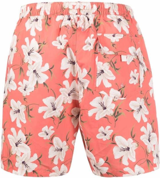 Altea Zwembroek met bloemenprint Oranje