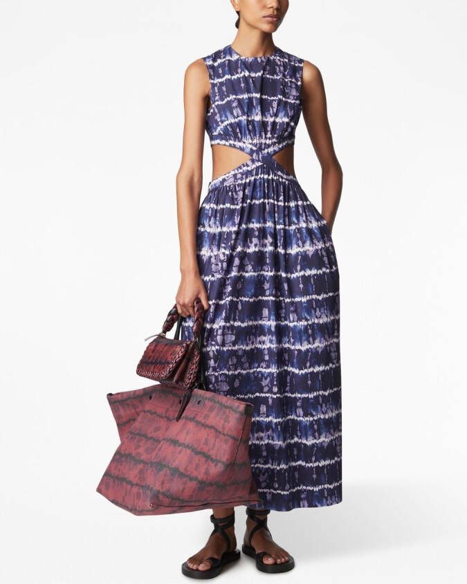 Altuzarra Maxi-jurk met tie-dye Blauw