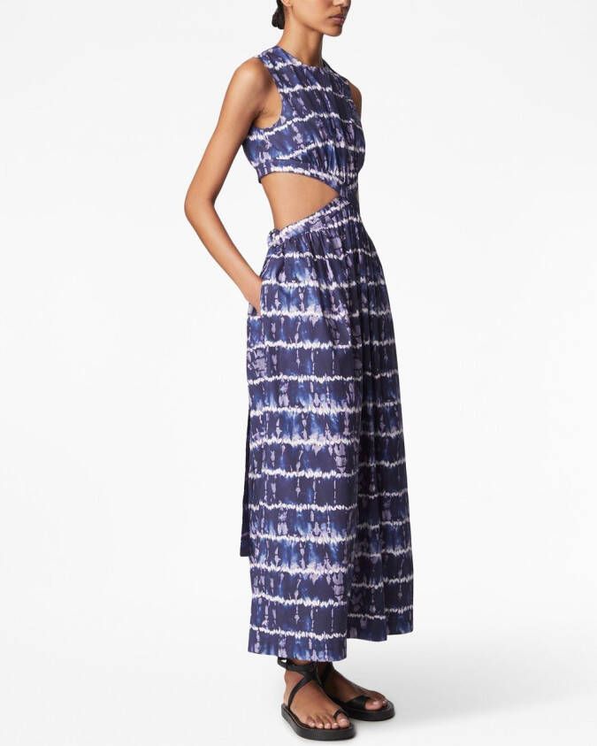 Altuzarra Maxi-jurk met tie-dye Blauw