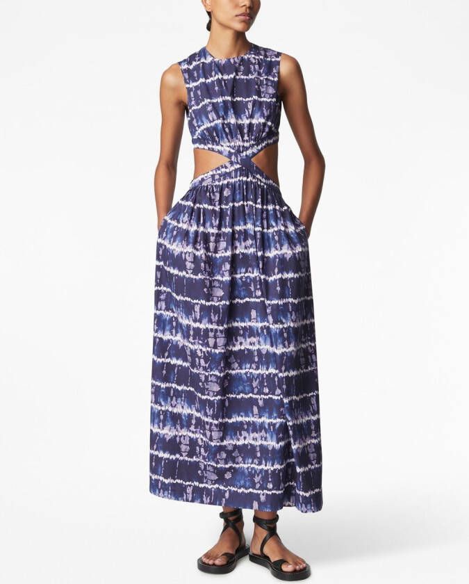 Altuzarra Maxi-jurk met tie-dye Blauw