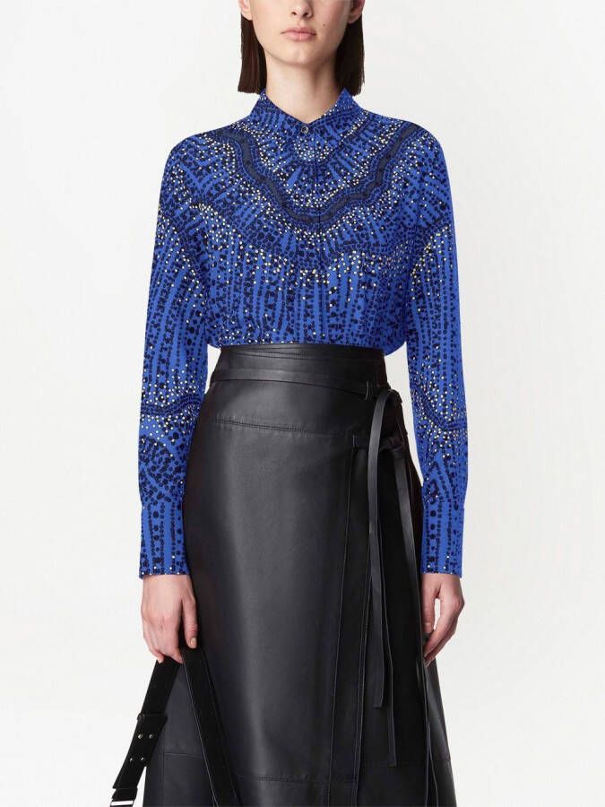 Altuzarra Blouse met print Blauw