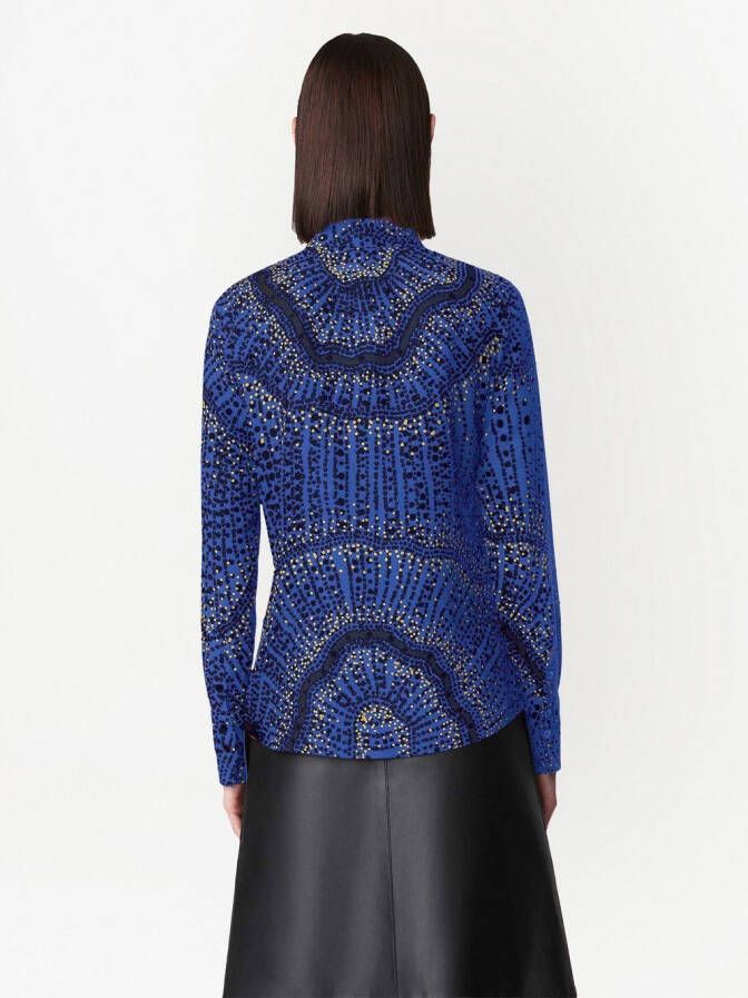 Altuzarra Blouse met print Blauw