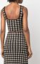 Altuzarra Argia cropped top met gingham ruit Bruin - Thumbnail 4