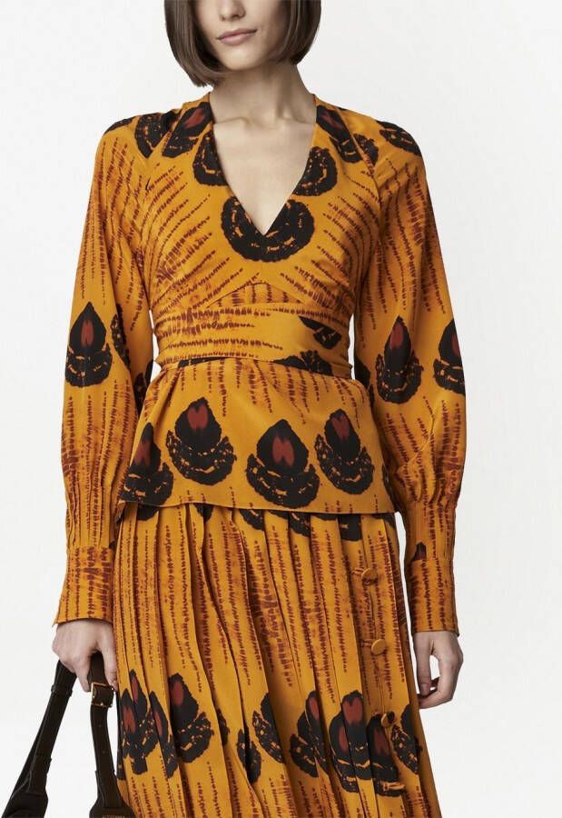 Altuzarra Blouse met lange mouwen Oranje