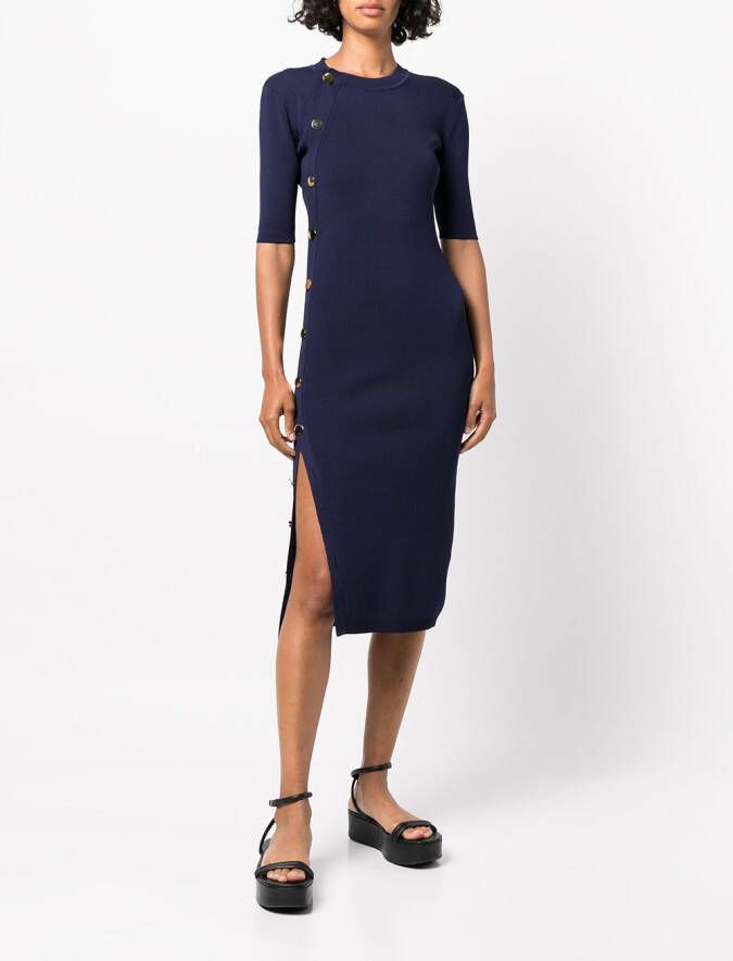 Altuzarra Gebreide midi-jurk Blauw