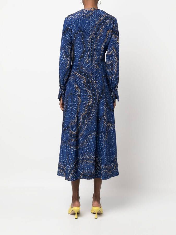 Altuzarra Jurk met V-hals Blauw