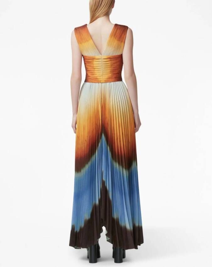 Altuzarra Maxi-jurk met print Beige