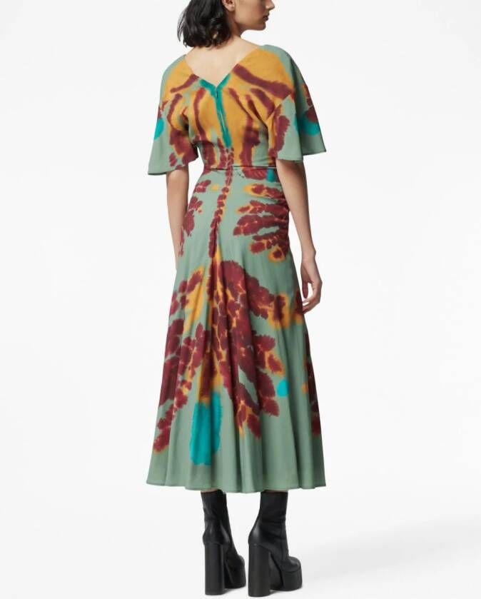 Altuzarra Jurk met tie-dye print Blauw