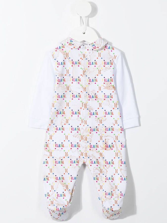 Alviero Martini Kids Pyjama met logoprint Wit