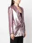 Alysi Blazer met dubbele rij knopen Paars - Thumbnail 3