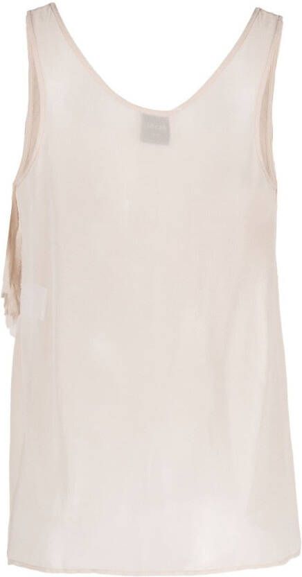 Alysi Blouse met franjes Beige