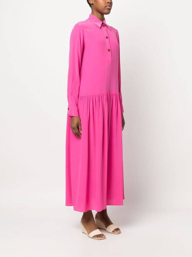 Alysi Jurk met verlaagde taille Roze