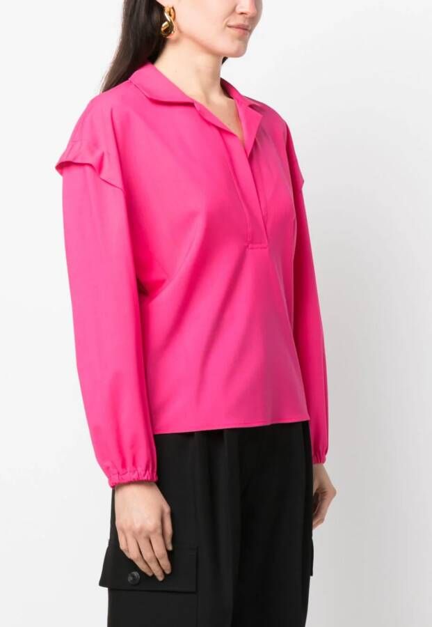 Alysi Blouse met verlaagde schouders Roze