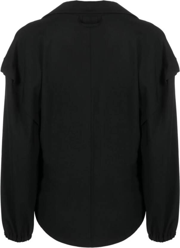 Alysi Blouse met verlaagde schouders Zwart