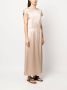Alysi Satijnen jurk Beige - Thumbnail 3
