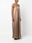 Alysi Satijnen jumpsuit Bruin - Thumbnail 3
