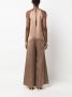 Alysi Satijnen jumpsuit Bruin - Thumbnail 4