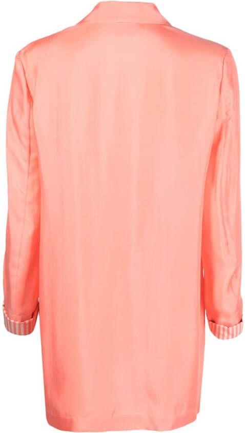 Alysi Blazer met enkele rij knopen Oranje