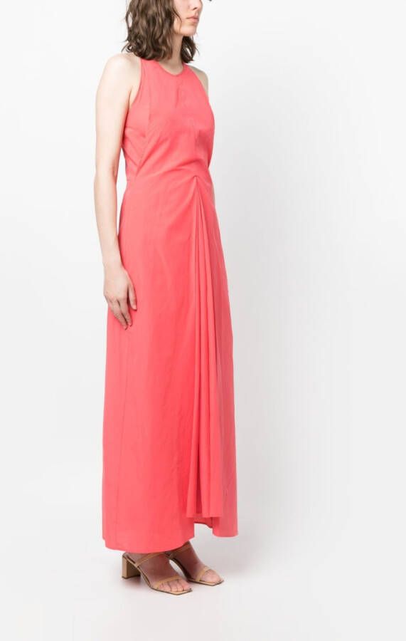Alysi Mouwloze midi-jurk Roze