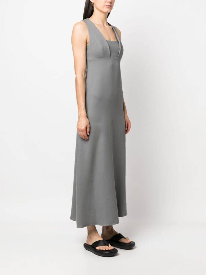 Alysi Mouwloze midi-jurk Grijs