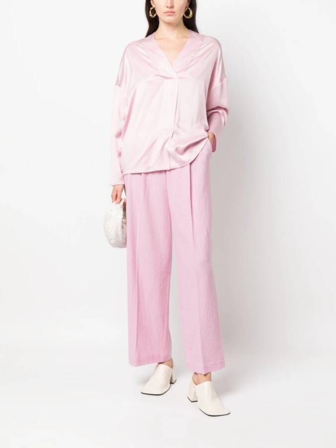 Alysi Zijden blouse Roze