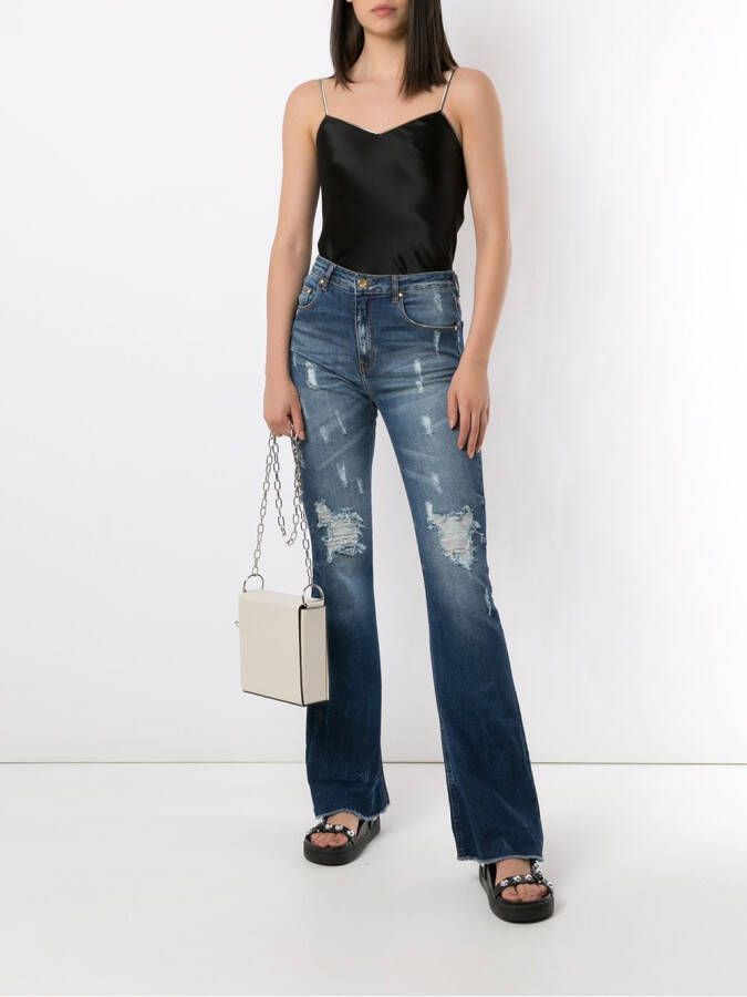 Amapô Flared jeans Blauw