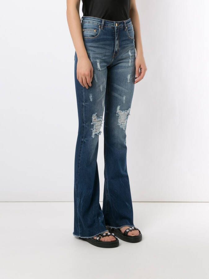 Amapô Flared jeans Blauw