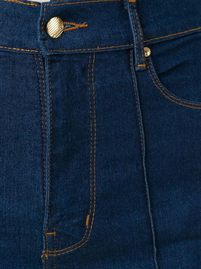 Amapô high waisted cropped jeans Blauw