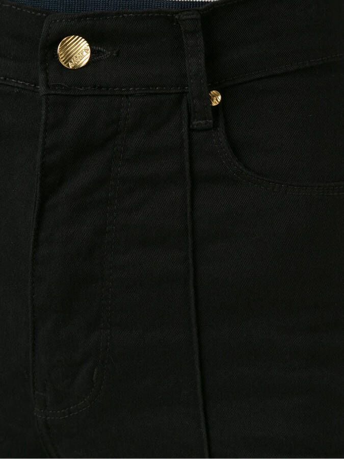 Amapô high waisted cropped jeans Zwart