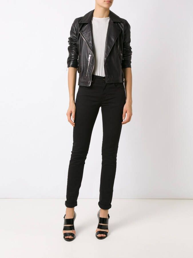 Amapô mid-rise skinny jeans Zwart