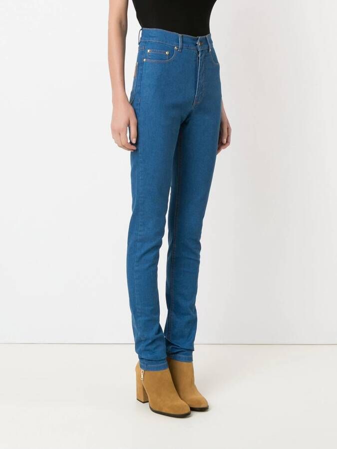 Amapô skinny jeans met hoge taille Blauw