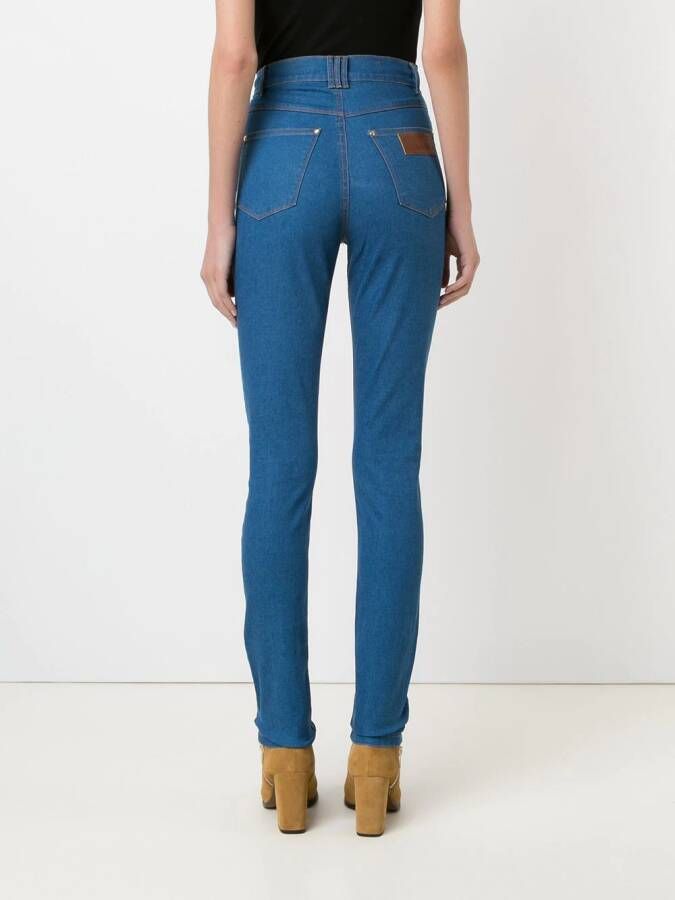 Amapô skinny jeans met hoge taille Blauw